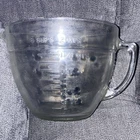 Vintage Anchor Hocking Glass Measuring Batter Pitcher Bowl #88, 8C/2Qt/2L