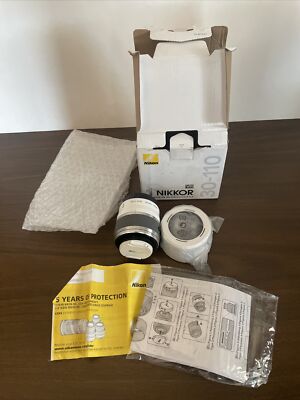 Nikon 1 NIKKOR VR 30-110mm f/3.8-5.6 White Lens w/ Box