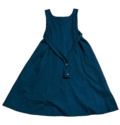 Marc By Marc Jacobs Women's Black Wool Baby Doll Dress Sz Large