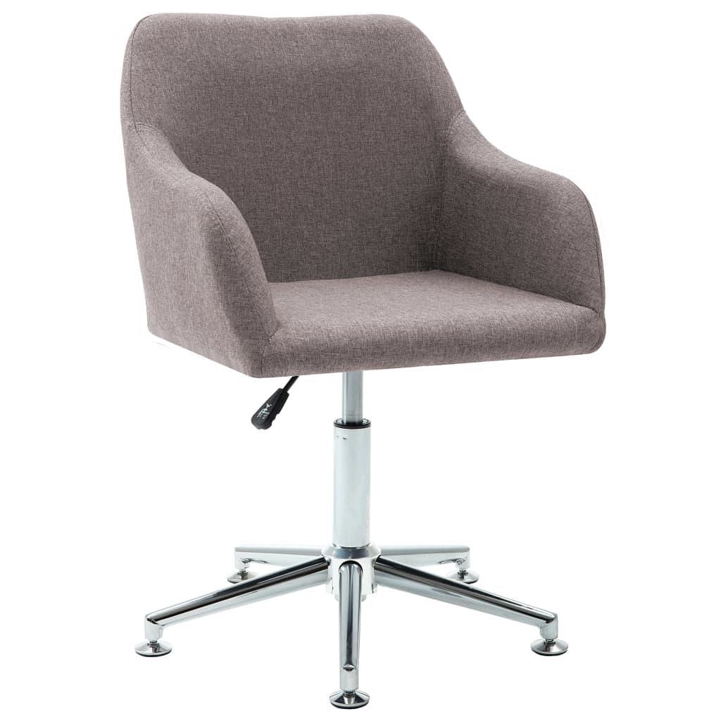 Taupe Polyester Adjustable Office Chair with Standard Features