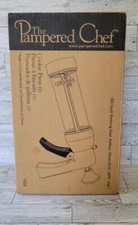 THE PAMPERED CHEF Cookie Press #1525 16 Cookie Discs Designs Baking Biscuits 