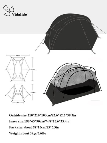 Outdoor Camping Bed Tent Lightweight Convenient Net Anti-mosquito Portable - Picture 12 of 14
