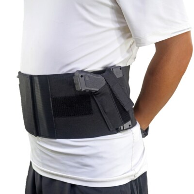 Tactical Right Hand Belly Band Shoulder Holster Concealed Handgun Pistol Holster