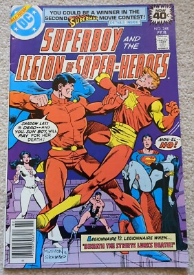 Superboy Legion of Super Heroes 248 Mon-El Vs Sun Boy DC 1979 FN 
