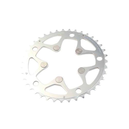 Plateau Spécialités TA 130mm 42 dents argent haute précision en aluminium CNC