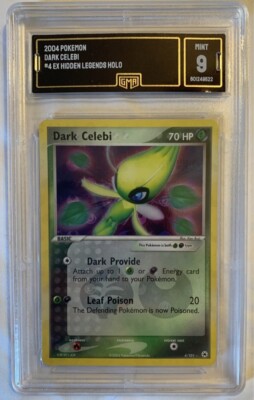 GMA 9 Dark Celebi 4/101 Hidden Legends Reverse Holographic Pokemon