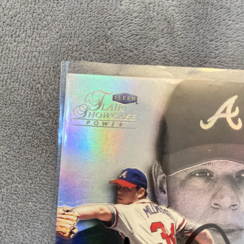 Kevin Millwood 1995 Fleer Flair Showcase Power Authentic Autograph - Изображение 3 из 4