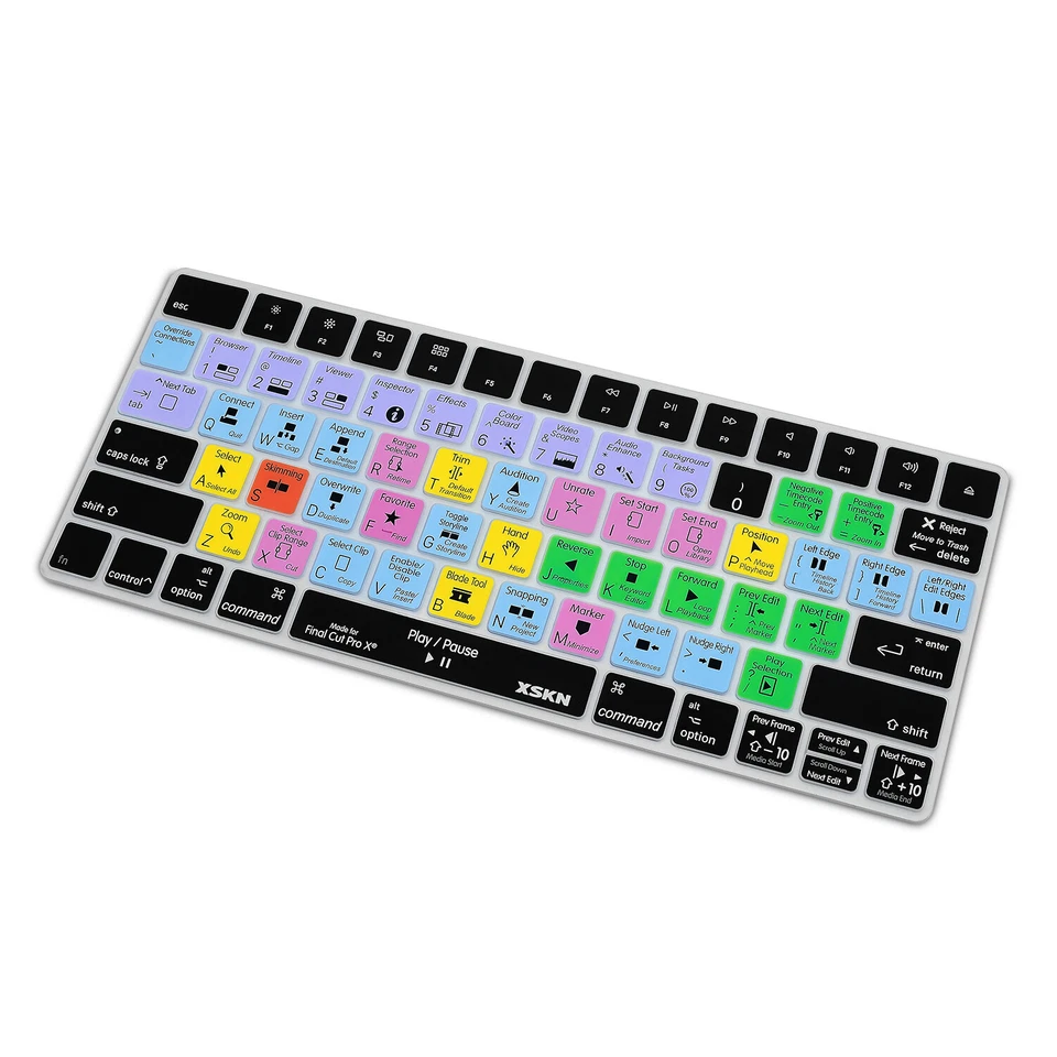 XSKN Final Cut Pro Shortcuts Keyboard Cover for Apple Magic Keyboard A1644 US/EU - Image 4 of 4