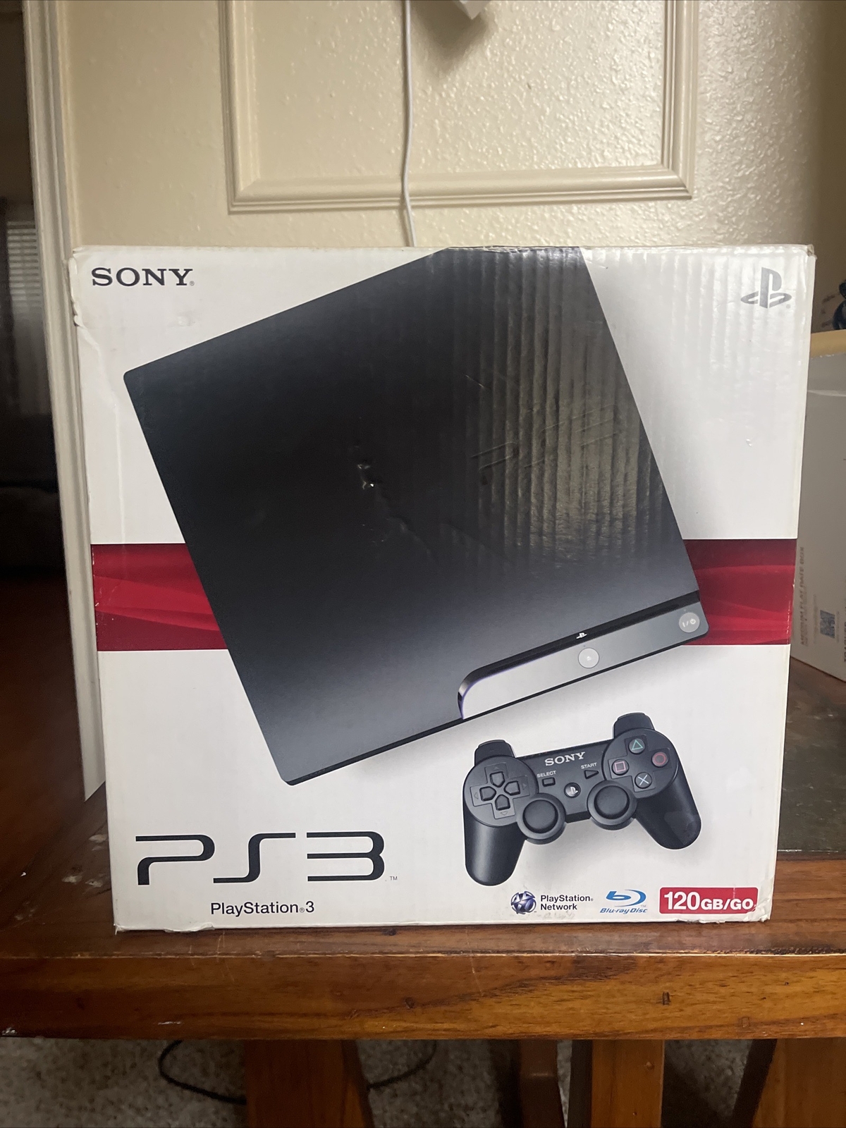 Sony PlayStation 3 / PS3 Slim 120gb/ Cech 2001A / "Box Only" No Console