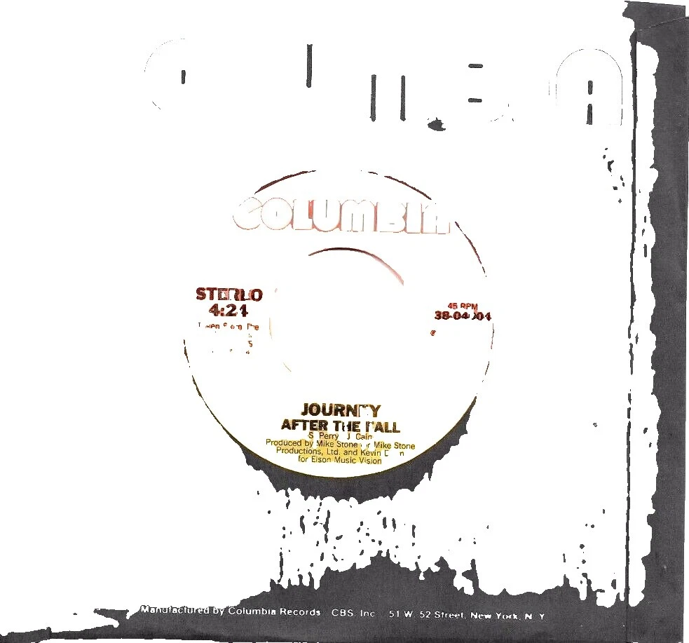 Journey 45 RPM Speed Vinyl Records