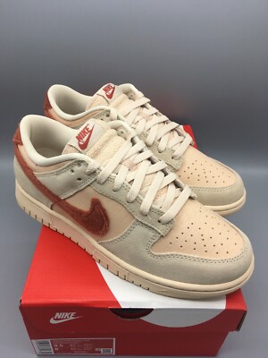 Nike Dunk Low (W) Terry Swoosh Shimmer EU 41 US(W) 9,5 Beige Sail Rosa Cream Neu
