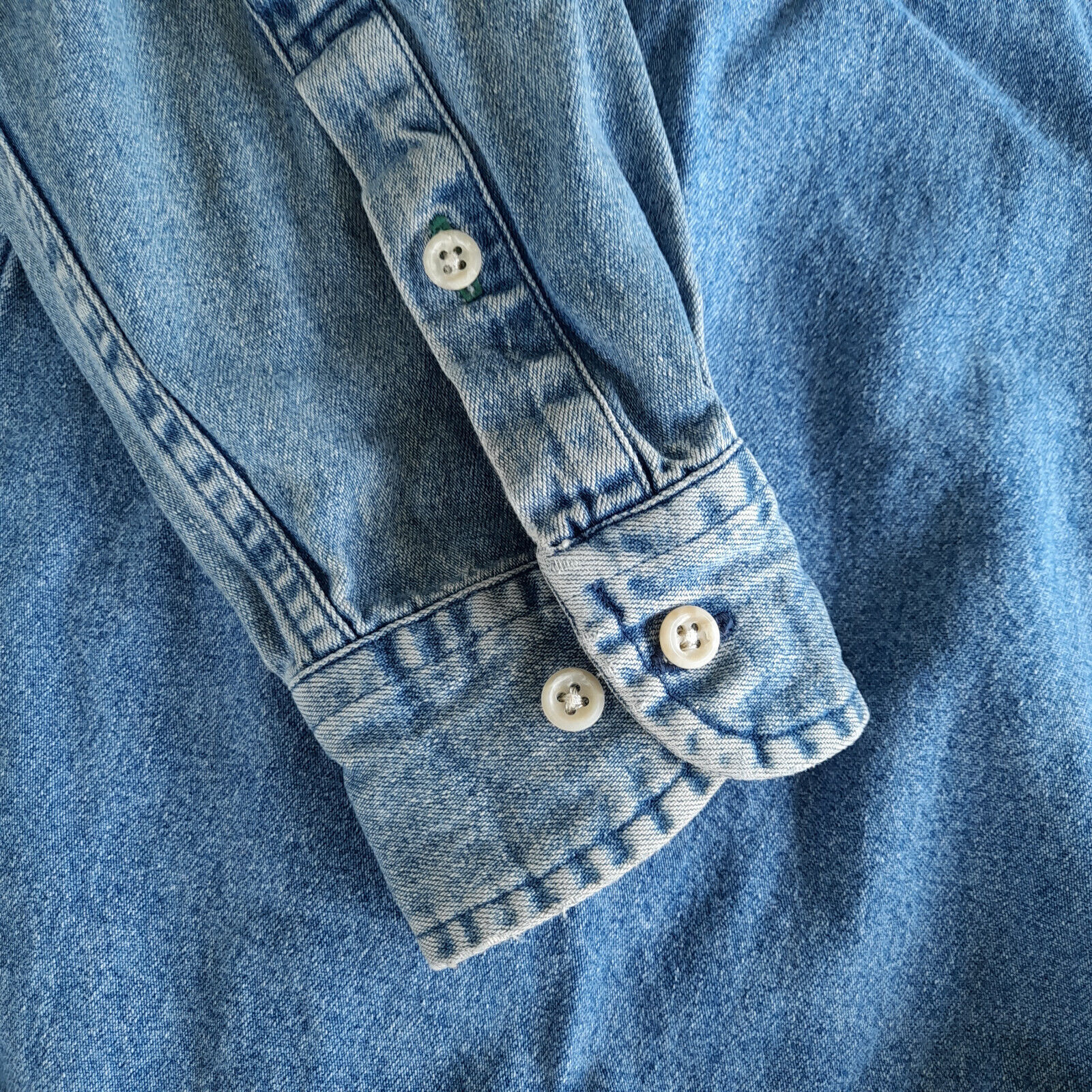 Vintage Tommy Hilfiger Jeans Blue Denim Button Do… - image 2