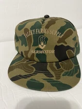 Vintage Snapback Youngan Trucker Hat Valley Farms Supply Camo Farmer