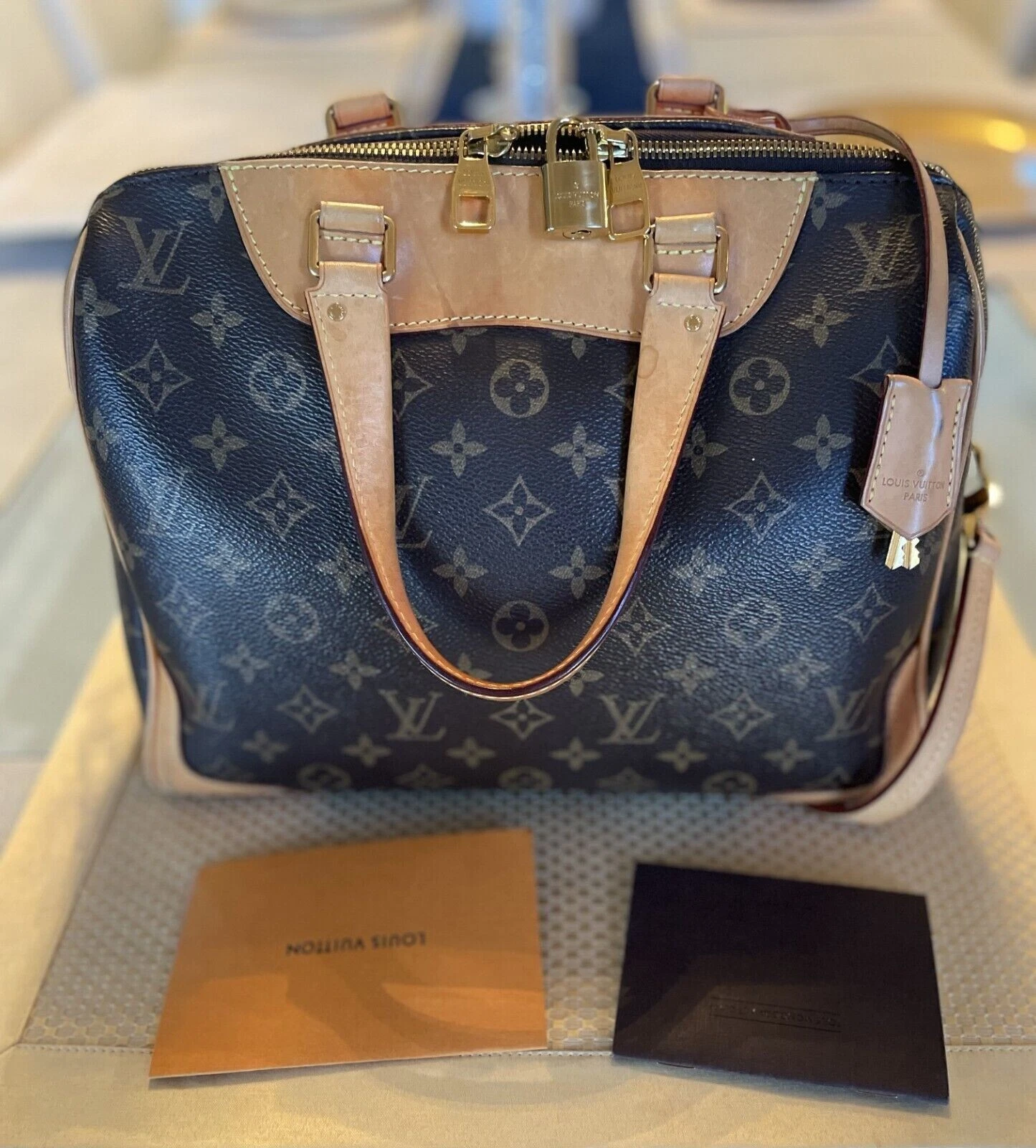 LOUIS VUITTON（LV） Borsa Louis Vuitton Retiro quasi nuova con monogramma tela marrone