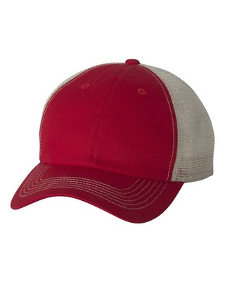  Sportsman Men Contrast-stitch Mesh-back Cap six-panel, low-profile 3100