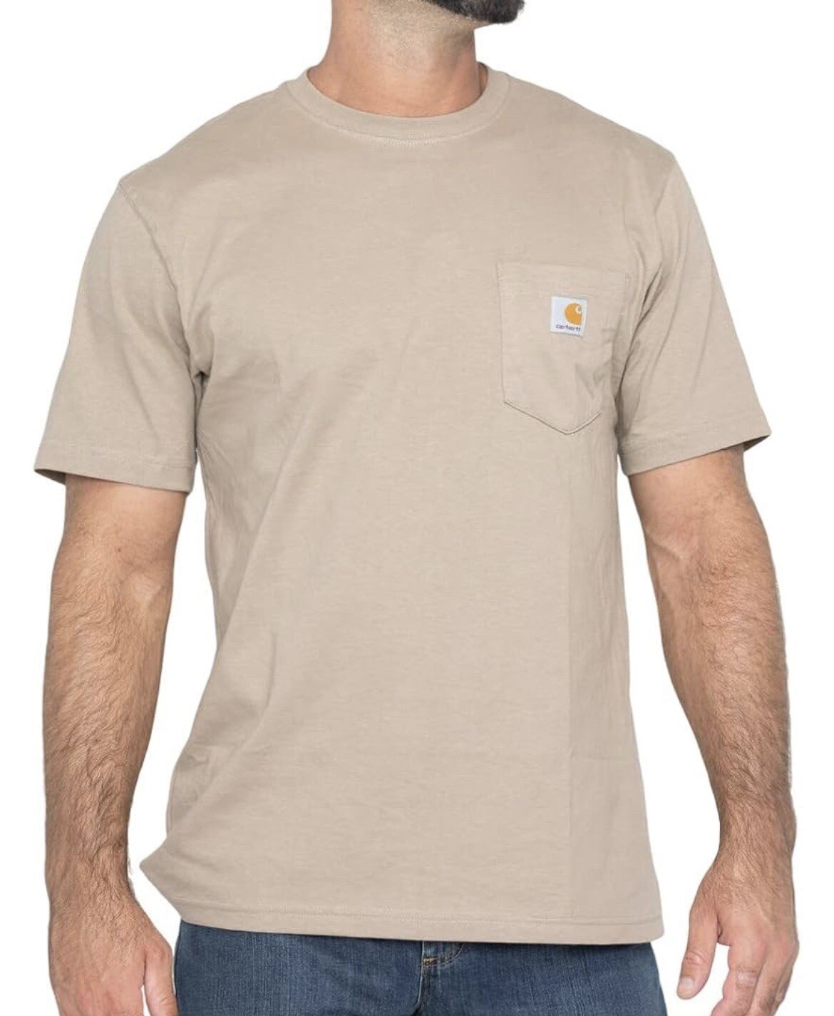 Carhartt Workwear T-Shirt Mens 2X Original Fit Heavyweight Desert Tan K87 Pocket