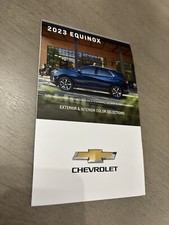 2023 CHEVY EQUINOX 4-page Exterior/Interior Colors Original Dealer Brochure