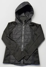 Girls Athleta Girl Jacket High Hopes Half Time Hybrid Black Sz Med 8-10 Quilted