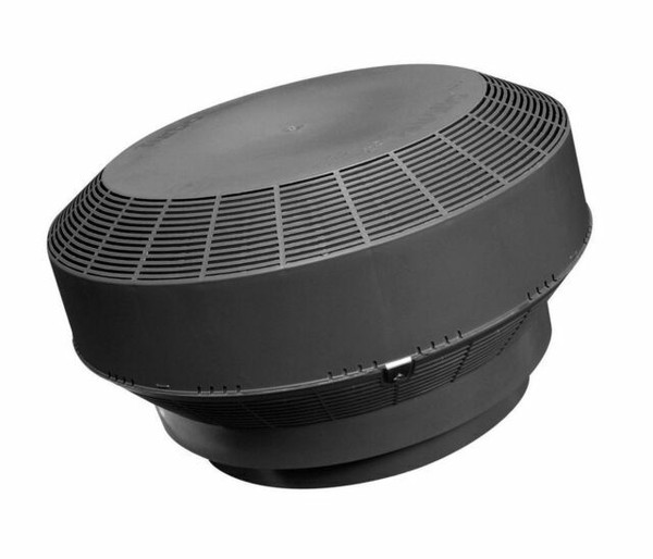 DURAFLO 6001BL Replacement Retrofit Type B Roof Vent Turbine Black for