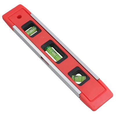 230mm / 9'' Torpedo Level Magnet Small Handheld Straight Spirit Level TE092