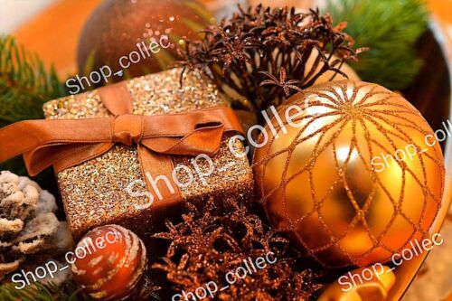 Golden Elegance JPG Photo - Festive Gift Decorations, Luxurious Holiday Ornament