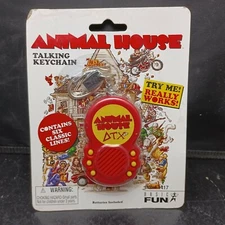 Vintage Animal House Talking Keychain 2006 Basic Fun #1417