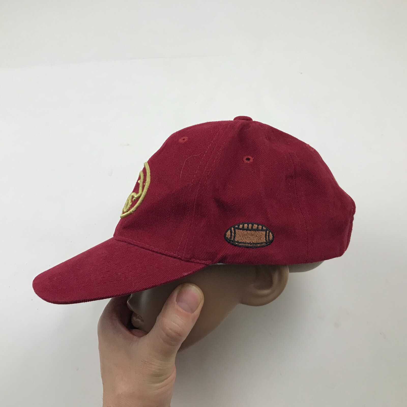 Cougars Hat Cap Strapback Red Yellow Football Emb… - image 3