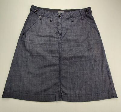 Mexx Denim Skirt Wmn's Sz 36 Dark Blue 21'' Inseam Made in Turkey 
