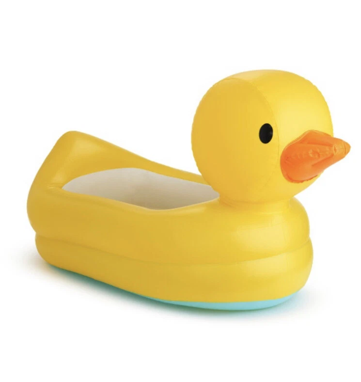 Yellow Duck Inflatable Bath Tub 40x19 White Hot Water Indicator