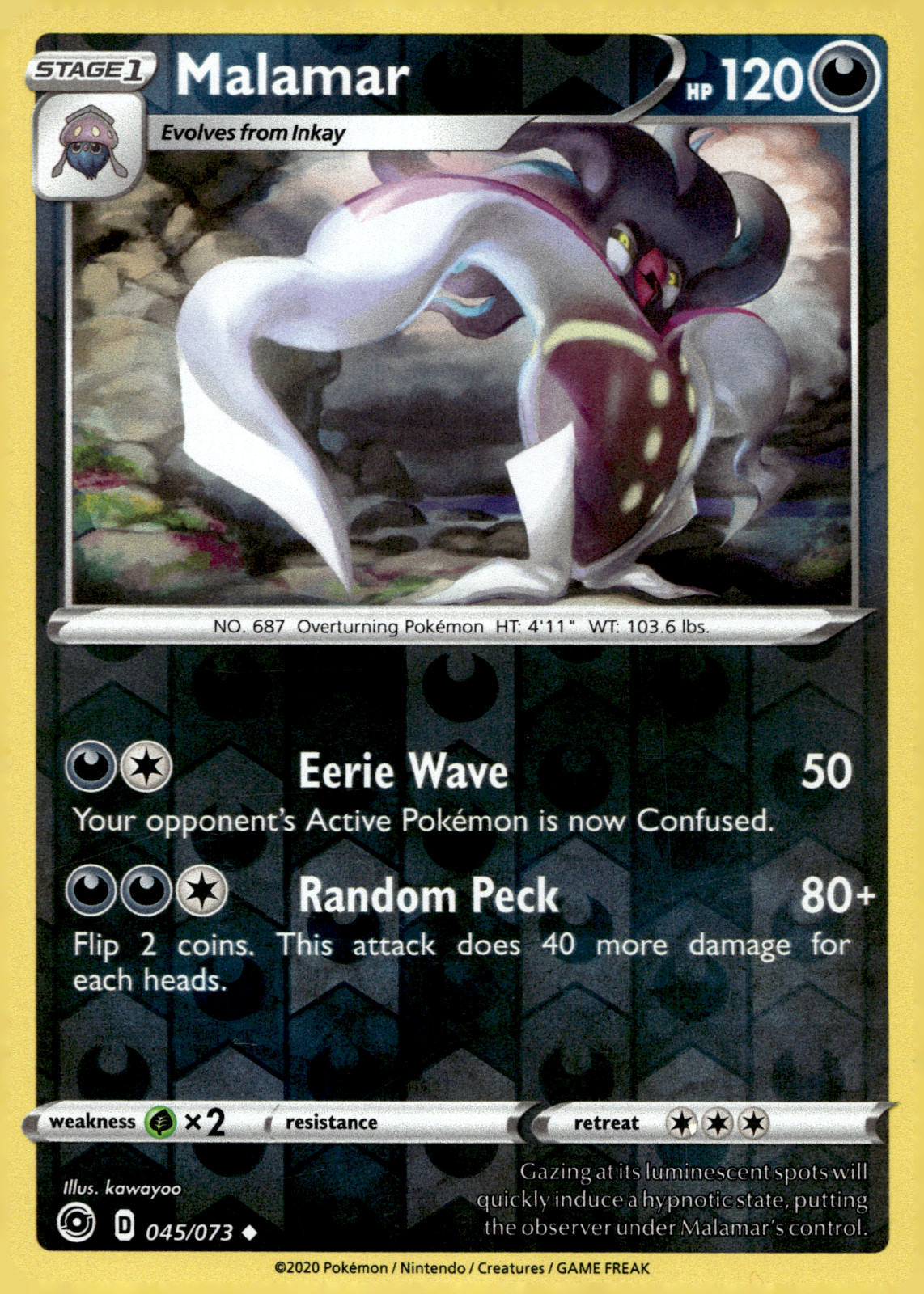 Pokemon TCG Malamar 45/73 Reverse Holo
