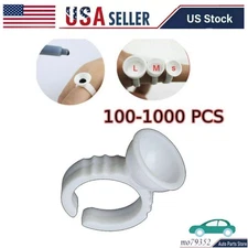 Lot Tattoo Ink Cups Plastic Pigment Rings Holder For Permanent Makeup Eyebrow