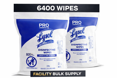 Lysol Disinfecting Wipes 6400 Ct Lemon Lime Refill 4/Case 1920099857