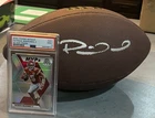 2020 Mosaic MVPs Patrick Mahomes Silver Prizm PSA 9 and NFL Signed Ball (No COA)