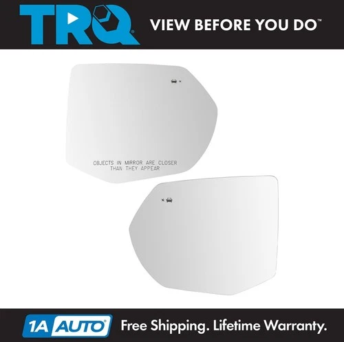 TRQ Mirror Glass Set Fits 2021-2024 Chevrolet Suburban Tahoe GMC Yukon Yukon XL