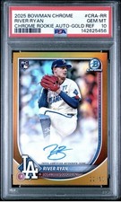 2025 Bowman Chrome Rookie Autographs River Ryan Auto Gold Refractor /50 (AU, RC)