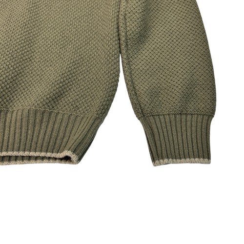 Pini Parma Mens L Spruce Green Long Sleeve Knit Cardigan, Cashmere Wool Blend - Picture 12 of 24