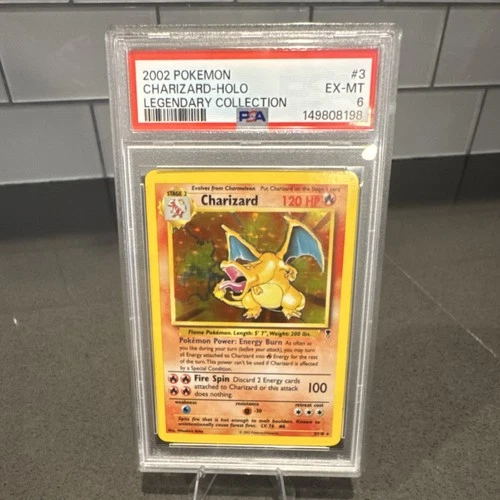 Pokémon Charizard 3/110 Legendary Collection Holo Rare PSA 6 2002