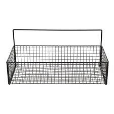  Wire Basket Shelf Wall Mounted Storage Kitchen Baskets Rack Fruit Hanging