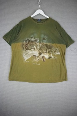 Polar Vintage Wolf Tee Mens XL Tie Dye Y2K Wolves Outdoor