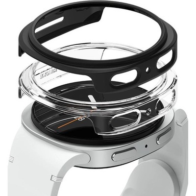 Ringke Slim Samsung Galaxy Watch 8 44mm Klar & Matt Schwarz [2 PACK]