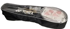 Yonex Badminton Set 4 Racquets 2 Shuttles Poles And Net Nylon GR303 New
