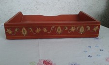 Stilvolle Papier,- /Briefablage, Massivholz, Vintage 34 x26,6 x6 cm 611 Gramm