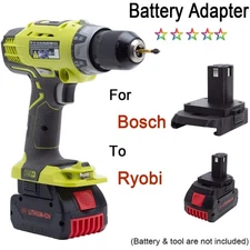 New Battery Adapter For Bosch 18V Lithium-ion Battery to Ryobi 18V Cordless Tool
