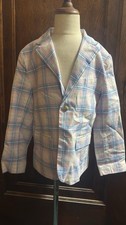 Janie And Jack Blazer NWT Size 7 Easter Pastel Plaid Boys