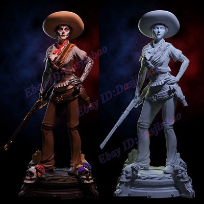 Gypsy Cowgirl 1/8 1/6 1/4 1/3 3D Print Model Kit Unpainted Unassembled 1/10 1/12