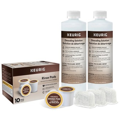 Keurig 6 Month Brewer Maintenance Care Kit Descaling Solution Filter