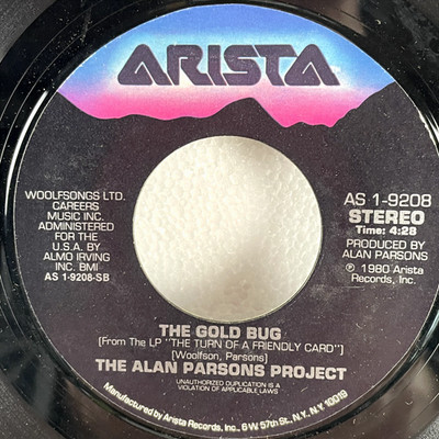 The Alan Parsons Project - Gold Bug / Prime Time Single 1984 Arista Rock 45 RPM