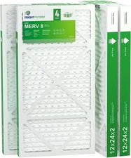 Trightfilters 12x24x2 MERV-8 Air Filter Pleated for Home HVAC AC Furnace - 4pack