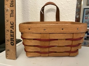 Longaberger Sweetheart Hanging Basket With Protector 1995