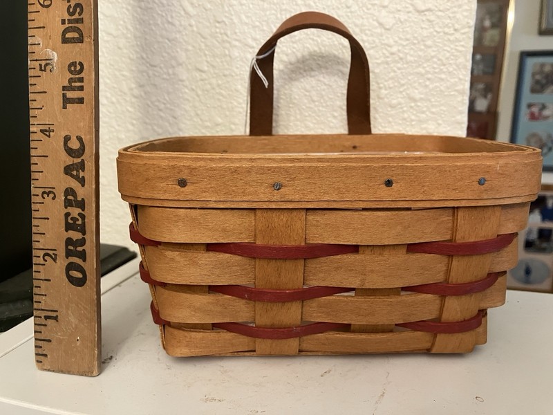Longaberger Sweetheart Hanging Basket With Protector 1995